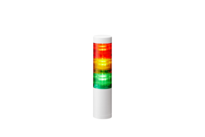Patlite LR5-302WJNW LED Signalsäule, LED Farben Rot, Gelb, Grün, Gehäusefarbe Weiss, Direktmontage