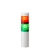 Patlite LED Signalsäule LR4-202WJNW-RG, Gehäuasefarbe Weiss, LED-Farben Rot, Grün, Direktmontage