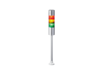 Patlite LR6-302PJBU-RYG LED Signalsäule 60mm, Stangenmontage mit Rundhalterung, mit Summer