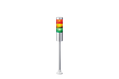 Patlite LR6-302PJNU-RYG LED Signalsäule 60mm, Stangenmontage mit Rundhalterung, ohne Summer