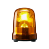 Patlite SKP-M2J-Y Meldeleuchte Signalleuchte Drehspiegelleuchte, Farbe gelb, Durchmesser 150mm, OHNE Summer, Kabel
